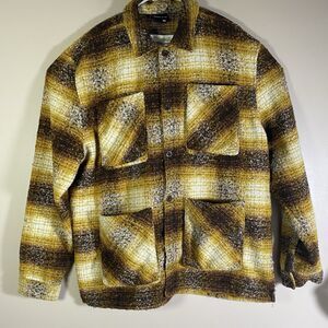 Smoke Rise Bucheron Overshirt Men 2XL Butterscotch Streetwear Textured Shacket